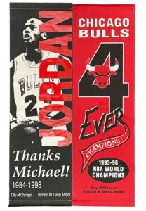 Chicago Bulls “4 Ever Champions” & “Thanks Michael” Double Sided Banners