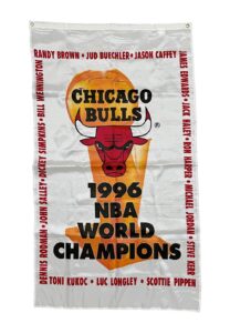 Chicago Bulls NBA Licensed Banner Signed by Michael Jordan