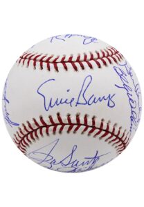 Chicago Cubs Hall Of Famers & Stars Multi-Signed OML Baseball