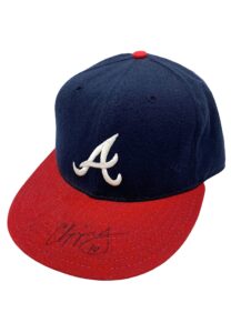 Chipper Jones Atlanta Braves Game-Used & Signed Cap