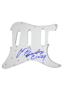 Chris Daughtry Signed Fender Stratocaster Pickguard with “Something Crazy” Inscription