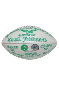 Chuck Bednarik Autographed Philadelphia Eagles Game-Ball