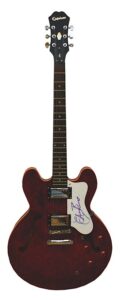 Chuck Berry Autographed Epiphone Guitar