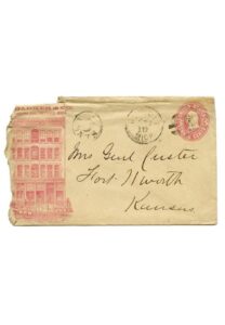 Circa 1870 General George Armstrong Custer Hand-Addressed Envelope to His Wife