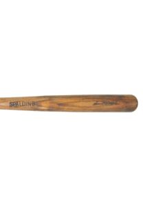 Circa 1921 Samuel Crawford Game-Used & Factory Side-Written Bat