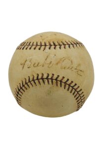 Circa 1929 Babe Ruth & Lou Gehrig Dual-Signed Official National League Baseball