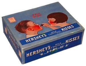 Circa 1930s-1940s Hershey’s Kisses Box