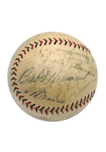 Circa 1930’s HOFers & All-Stars Autographed Baseball with Wagner, Johnson, Terry, Kelley & Many Others