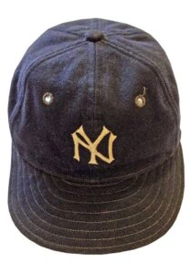 Circa 1937 Joe DiMaggio Rookie Era New York Yankees Game-Used Cap