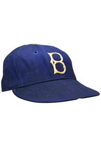 Circa 1940 Freddie Fitzsimmons Brooklyn Dodgers Game-Used Cap