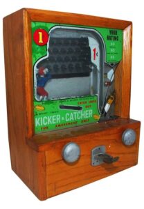 Circa 1940s “Kicker & Catcher” Coin-Operated Football Game