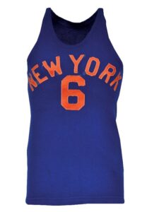 Circa 1948 Sid Tannenbaum NY Knicks Game-Used Road Wool Jersey