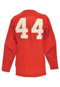 Circa 1949-50 Kyle Rote SMU Mustangs Game-Used Durene Home Jersey