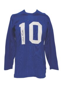 Circa 1950 Babe Parilli University of Kentucky Game-Used & Autographed Home Jersey