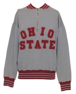 Circa 1950 Vic Janowicz Ohio State Pre-Game Worn Warm-Up Sweater