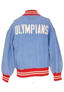 Circa 1952 Ralph O’Brien NBA Indianapolis Olympians Worn Fleece Warm-Up Jacket (First One Publicly Sold)