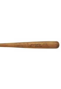 Circa 1953 Frank Malzone Boston Red Sox Autographed Game Bat