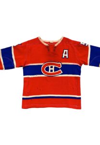 Circa 1954 Bernie “Boom Boom” Geoffrion Montreal Canadiens Game-Used Wool Sweater