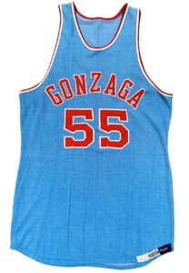 Circa 1958 Jean Claude Lefebvre Gonzaga Bulldogs Game-Used Durene Jersey