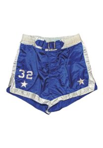 Circa 1959 Jim Krebs Minneapolis Lakers Game-Used Road Shorts & Circa 1958 Jim Krebs Minneapolis Lakers Worn Home Fleece Warm-Up Pants