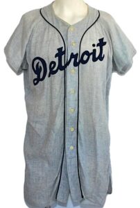 Circa 1959 Lou Berberet Detroit Tigers Game-Used Road Flannel Jersey