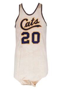 Circa 1960 Chuck Wolfe NIBL Peoria Cats Game-Used Home Jersey