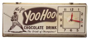 Circa 1960 Original Yogi Berra Yoo-Hoo Light-Up Clock Display