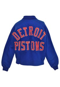 Circa 1961 George Lee Detroit Pistons Player-Worn Fleece Warm-Up Jacket