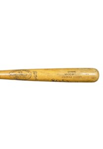 Circa 1962 Sam McDowell Cleveland Indians Game-Used & Signed Bat