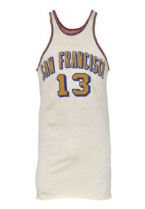 Circa 1963-64 Wilt Chamberlain San Francisco Warriors Game-Used Home Jersey