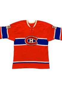 Circa 1963 Jacques Laperriere Montreal Canadiens Rookie Era Game-Used Wool Sweater