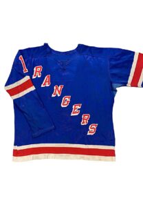 Circa 1965 Jacques Plante/Eddie Giacomin NY Rangers Game-Used Jersey