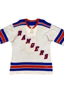 Circa 1966 Bernie “Boom Boom” Geoffrion NY Rangers Game-Used Jersey