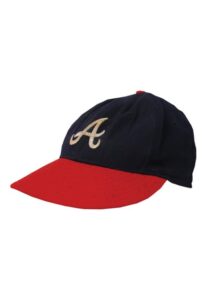 Circa 1966 Hank Aaron Atlanta Braves Game-Used Cap