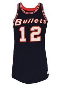 Circa 1967 Bob Ferry Baltimore Bullets Game-Used Road Jersey 