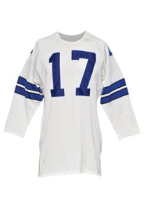 Circa 1967 “Dandy” Don Meredith Dallas Cowboys Game-Used White Dureen Jersey