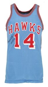 Circa 1967 Lenny Wilkens St. Louis Hawks Game-Used & Autographed Road Jersey