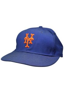 Circa 1968-69 New York Mets Coaches Worn & Autographed Cap Attributed To Yogi Berra