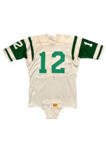 Circa 1968 Joe Namath NY Jets Game-Used & Signed Durene Jersey