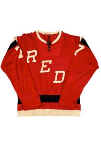 Circa 1968 Pierre Brillant Providence Reds Game-Used AHL Durene Jersey