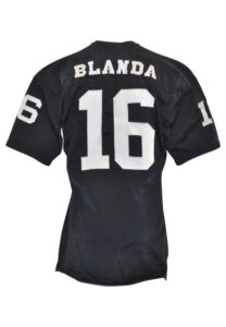 Circa 1969-70 George Blanda Oakland Raiders Game-Used Home Jersey