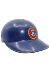 Circa 1969 Ernie Banks Chicago Cubs Game-Used Helmet