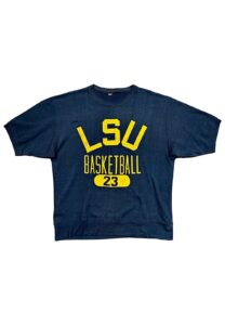 Circa 1969 Pete Maravich LSU Tigers Player Worn Warm-Up Shirt