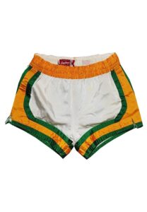 Circa 1969 San Diego Rockets Game-Used Home Satin Trunks Attributed to Elvin Hayes