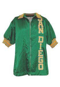 Circa 1969 San Diego Rockets Satin Warm-Up Jacket Attributed to Elvin Hayes