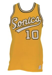 Circa 1970 Dick Snyder Seattle SuperSonics Game-Used Home Jersey (Rare Style)