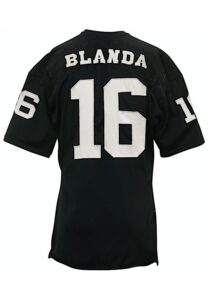 Circa 1970 George Blanda Oakland Raiders Game-Used Jersey