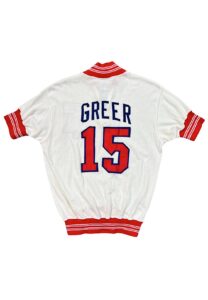 Circa 1970 Hal Greer Philadelphia 76ers Player Worn Shooting Shirt