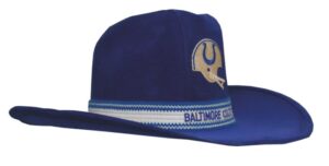 Circa 1970 Original Baltimore Colts Cowboy Hat