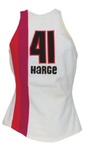 Circa 1971 Ira Harge Miami Floridians ABA Game-Used Home Jersey with Stirrup Socks